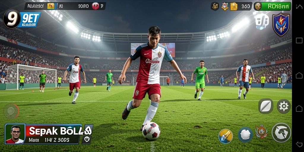 Antarmuka menarik dan gameplay seru dalam 9ET.