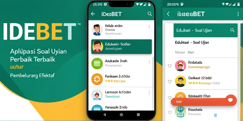 Antarmuka aplikasi IDEBET yang intuitif dan mudah digunakan.