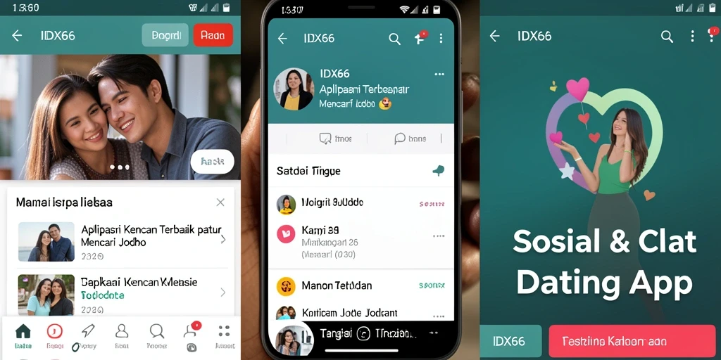 Antarmuka pengguna IDX66 yang memudahkan pencarian pasangan.