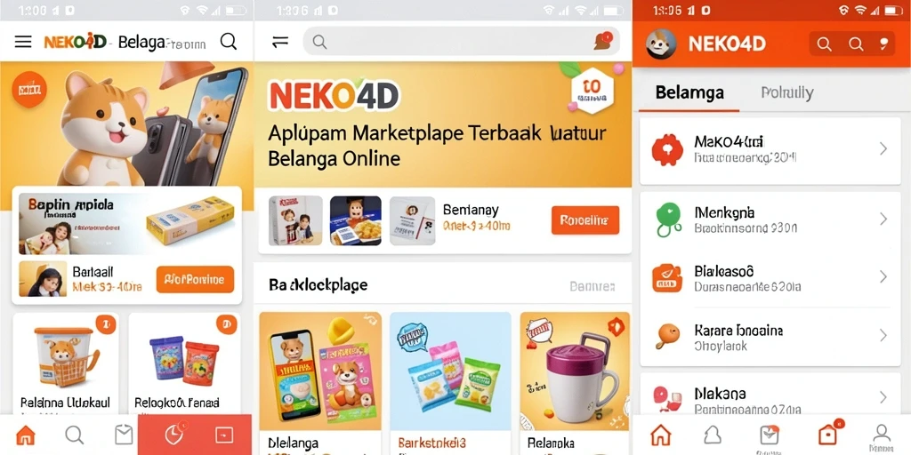 Antarmuka aplikasi <strong>NEKO4D</strong> yang intuitif untuk berbelanja online.